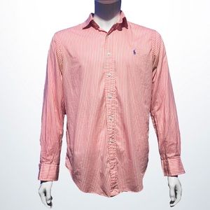 Polo by Ralph Lauren Pink Striped Button Down